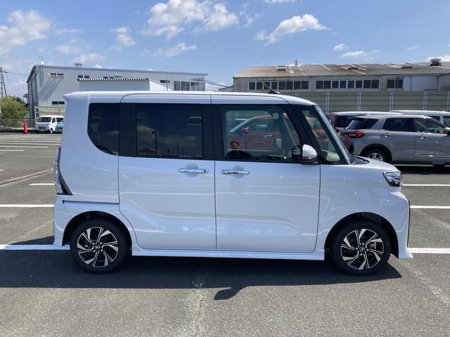 タントカスタムＸ１４インチアルミホイール　大型エアロバンパー　フルＬＥＤヘッドランプ　オート格納式カラードドアミラー　両側パワースライドドア　キーフリーシステム　プッシュボタンスタート（静岡県）の中古車