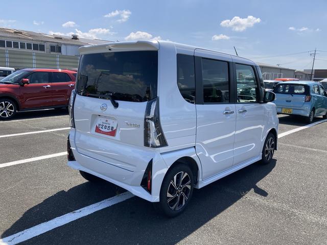 タントカスタムＸ１４インチアルミホイール　大型エアロバンパー　フルＬＥＤヘッドランプ　オート格納式カラードドアミラー　両側パワースライドドア　キーフリーシステム　プッシュボタンスタート（静岡県）の中古車