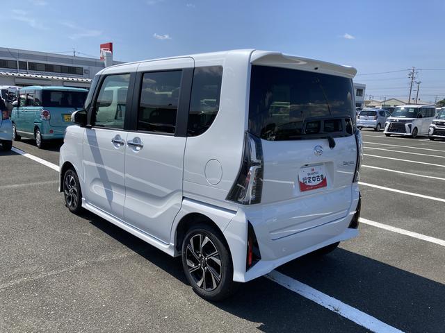 タントカスタムＸ１４インチアルミホイール　大型エアロバンパー　フルＬＥＤヘッドランプ　オート格納式カラードドアミラー　両側パワースライドドア　キーフリーシステム　プッシュボタンスタート（静岡県）の中古車