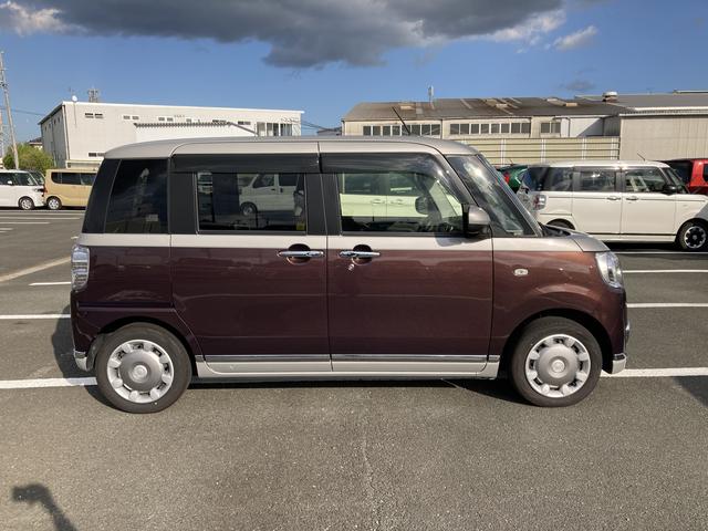 ムーヴキャンバスＧブラックインテリアＶＳ　ＳＡIII１４インチフルホイールキャップ　ＬＥＤヘッドランプ　キーフリーシステム　両側パワースライドドア　オートエアコン（プッシュ式）　オートライト　置きラクボックス（静岡県）の中古車