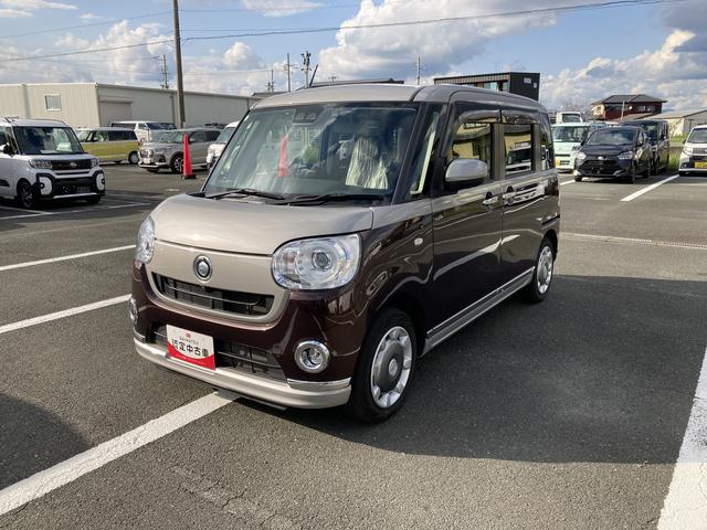 ムーヴキャンバスＧブラックインテリアＶＳ　ＳＡIII１４インチフルホイールキャップ　ＬＥＤヘッドランプ　キーフリーシステム　両側パワースライドドア　オートエアコン（プッシュ式）　オートライト　置きラクボックス（静岡県）の中古車