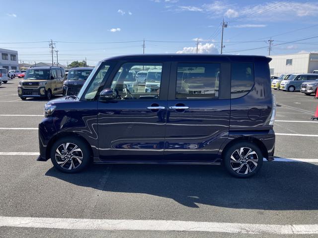 タントカスタムＸ１４インチアルミホイール　大型エアロバンパー　フルＬＥＤヘッドランプ　オート格納式カラードドアミラー　両側パワースライドドア　キーフリーシステム　プッシュボタンスタート（静岡県）の中古車