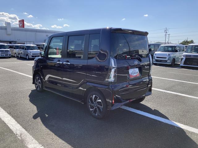 タントカスタムＸ１４インチアルミホイール　大型エアロバンパー　フルＬＥＤヘッドランプ　オート格納式カラードドアミラー　両側パワースライドドア　キーフリーシステム　プッシュボタンスタート（静岡県）の中古車