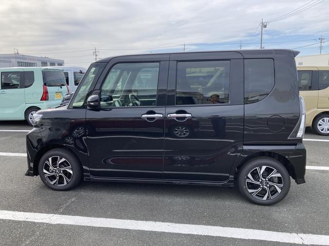 タントカスタムＸ１４インチアルミホイール　大型エアロバンパー　フルＬＥＤヘッドランプ　オート格納式カラードドアミラー　両側パワースライドドア　キーフリーシステム　プッシュボタンスタート（静岡県）の中古車