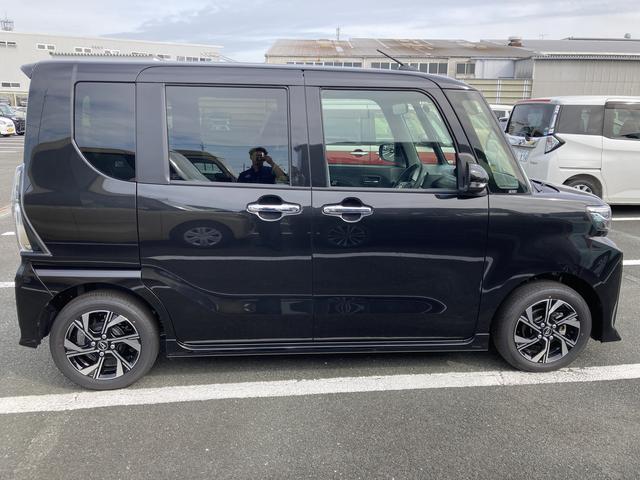 タントカスタムＸ１４インチアルミホイール　大型エアロバンパー　フルＬＥＤヘッドランプ　オート格納式カラードドアミラー　両側パワースライドドア　キーフリーシステム　プッシュボタンスタート（静岡県）の中古車