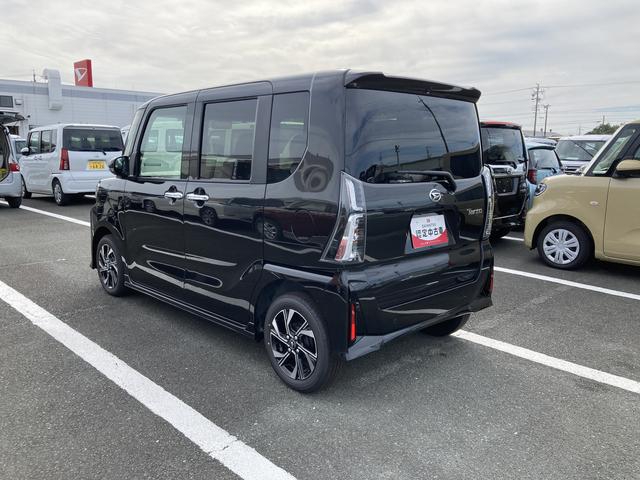 タントカスタムＸ１４インチアルミホイール　大型エアロバンパー　フルＬＥＤヘッドランプ　オート格納式カラードドアミラー　両側パワースライドドア　キーフリーシステム　プッシュボタンスタート（静岡県）の中古車