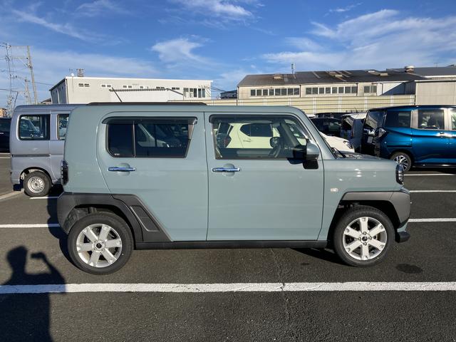 タフトGターボ15インチアルミホイール オートレベリング機能付フルLEDヘッドランプ LEDフォグランプ 本革巻ステアリングホイール 本革巻インパネセンターシフト TFTカラーマルチインフォメーションディスプレイ(静岡県)の中古車