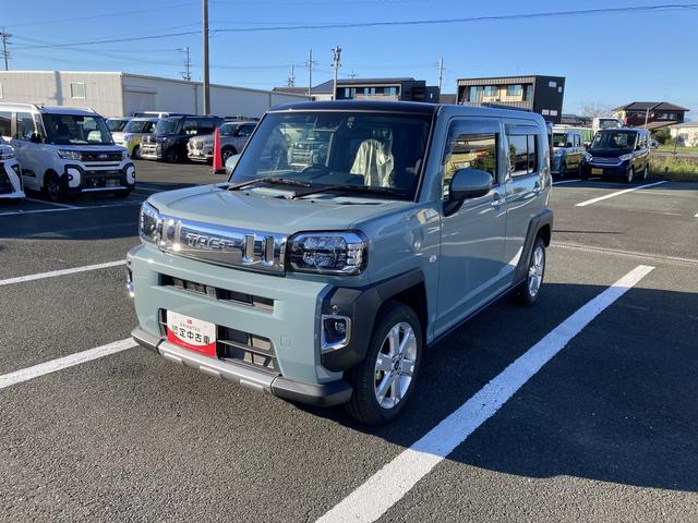 タフトGターボ15インチアルミホイール オートレベリング機能付フルLEDヘッドランプ LEDフォグランプ 本革巻ステアリングホイール 本革巻インパネセンターシフト TFTカラーマルチインフォメーションディスプレイ(静岡県)の中古車