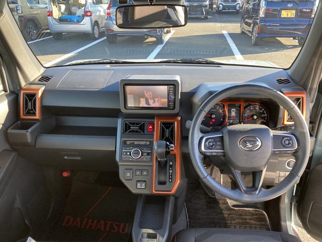 タフトGターボ15インチアルミホイール オートレベリング機能付フルLEDヘッドランプ LEDフォグランプ 本革巻ステアリングホイール 本革巻インパネセンターシフト TFTカラーマルチインフォメーションディスプレイ(静岡県)の中古車