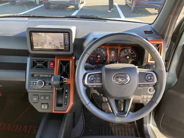 タフトGターボ15インチアルミホイール オートレベリング機能付フルLEDヘッドランプ LEDフォグランプ 本革巻ステアリングホイール 本革巻インパネセンターシフト TFTカラーマルチインフォメーションディスプレイ(静岡県)の中古車