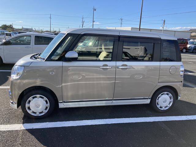 ムーヴキャンバスGメイクアップVS SAIII14インチフルホイールキャップ LEDヘッドランプ キーフリーシステム 両側パワースライドドア オートエアコン(プッシュ式) オートライト 置きラクボックス(静岡県)の中古車