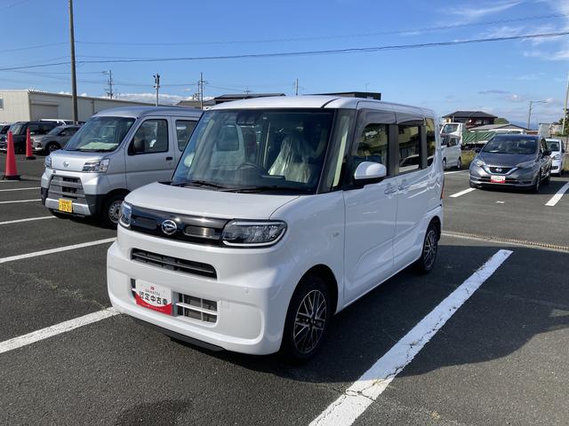 タントX14インチフルホイールキャップ フルLEDヘッドランプ オート格納式カラードドアミラー 左側パワースライドドア TFTカラーマルチインフォメーションディスプレイ フルファブリックシート(静岡県)の中古車