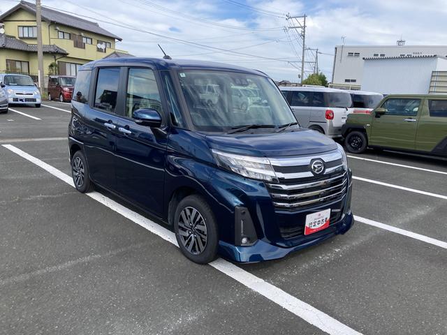 トールカスタムGLEDヘッドランプ キーフリーシステム プッシュボタンスタート オートエアコン(プッシュ式) 両側パワースライドドア マルチインフォメーションディスプレイ(静岡県)の中古車
