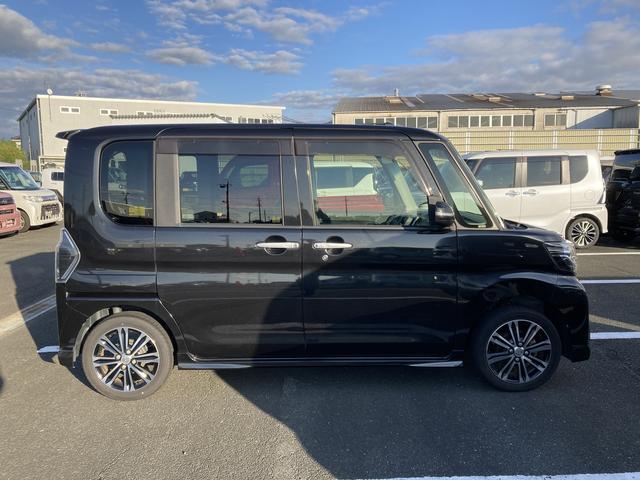 タントカスタムRS トップエディションSAIII15インチアルミホイール 大型エアロバンパー LEDヘッドランプ オート格納式カラードドアミラー 本革巻ステアリングホイール 両側パワースライドドア(静岡県)の中古車