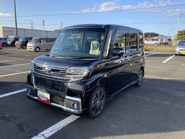 タントカスタムRS トップエディションSAIII15インチアルミホイール 大型エアロバンパー LEDヘッドランプ オート格納式カラードドアミラー 本革巻ステアリングホイール 両側パワースライドドア(静岡県)の中古車