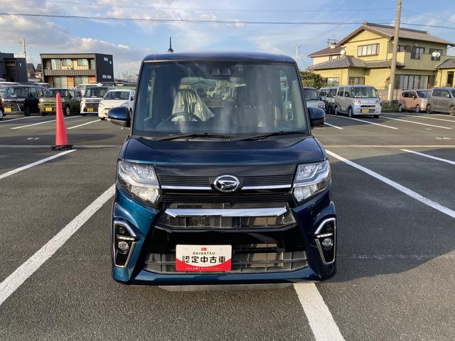 タントカスタムＸ１４インチアルミホイール　大型エアロバンパー　フルＬＥＤヘッドランプ　オート格納式カラードドアミラー　両側パワースライドドア　キーフリーシステム　プッシュボタンスタート（静岡県）の中古車