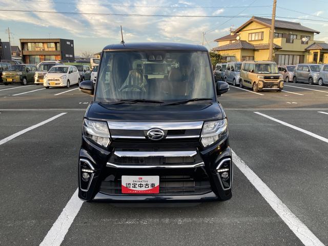 タントカスタムRSスタイルセレクション15インチアルミホイール 大型エアロバンパー フルLEDヘッドランプ オート格納式カラードドアミラー 革巻ステアリングホイール 両側パワースライドドア(静岡県)の中古車