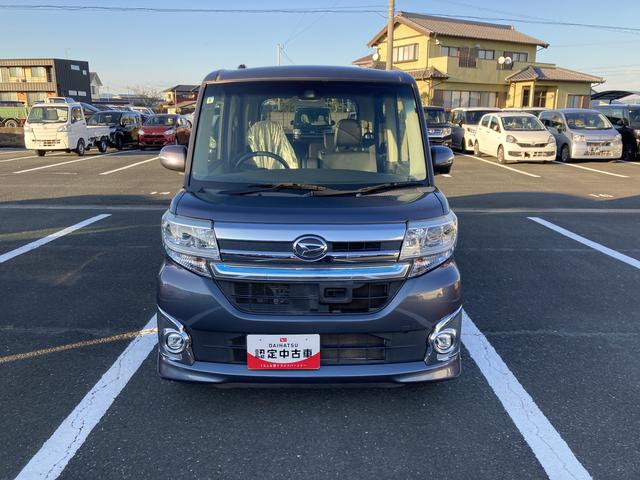 タントカスタムＲＳ　トップエディションＳＡII１５インチアルミホイール　大型エアロバンパー　ＬＥＤヘッドランプ　オート格納式カラードドアミラー　本革巻ステアリングホイール　両側パワースライドドア（静岡県）の中古車