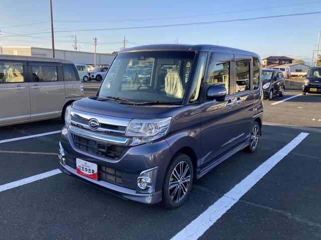 タントカスタムＲＳ　トップエディションＳＡII１５インチアルミホイール　大型エアロバンパー　ＬＥＤヘッドランプ　オート格納式カラードドアミラー　本革巻ステアリングホイール　両側パワースライドドア（静岡県）の中古車