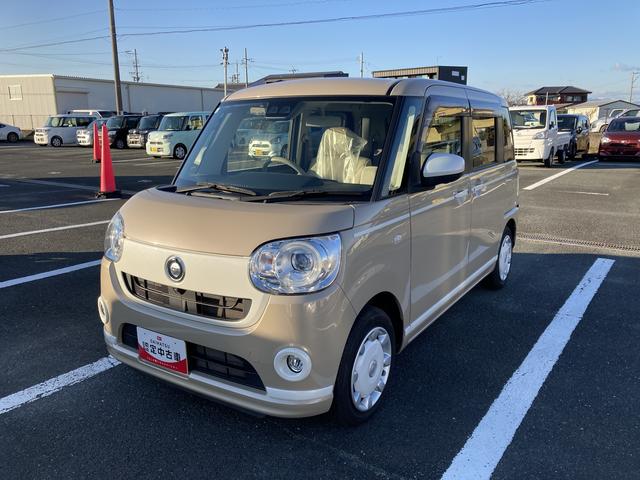 ムーヴキャンバスGホワイトアクセントVS SAIII14インチフルホイールキャップ LEDヘッドランプ キーフリーシステム 両側パワースライドドア オートエアコン(プッシュ式) オートライト 置きラクボックス(静岡県)の中古車