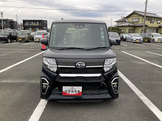 タントカスタムＸ１４インチアルミホイール　大型エアロバンパー　フルＬＥＤヘッドランプ　オート格納式カラードドアミラー　両側パワースライドドア　キーフリーシステム　プッシュボタンスタート（静岡県）の中古車