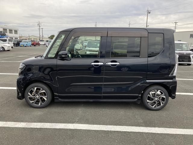 タントカスタムＸ１４インチアルミホイール　大型エアロバンパー　フルＬＥＤヘッドランプ　オート格納式カラードドアミラー　両側パワースライドドア　キーフリーシステム　プッシュボタンスタート（静岡県）の中古車