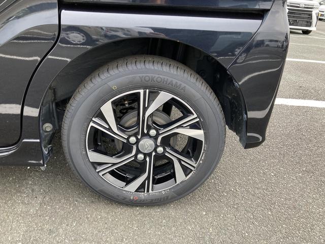 タントカスタムＸ１４インチアルミホイール　大型エアロバンパー　フルＬＥＤヘッドランプ　オート格納式カラードドアミラー　両側パワースライドドア　キーフリーシステム　プッシュボタンスタート（静岡県）の中古車