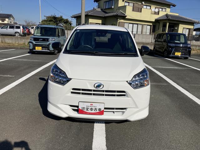 ミライースＸ　ＳＡIII１４インチフルホイールキャップ　ＬＥＤヘッドランプ　電動格納式（カラード）ドアミラー　自発光式デジタルメーターブルーイルミネーションメーター　マニュアルエアコン（ダイヤル式）　キーレスエントリー（静岡県）の中古車