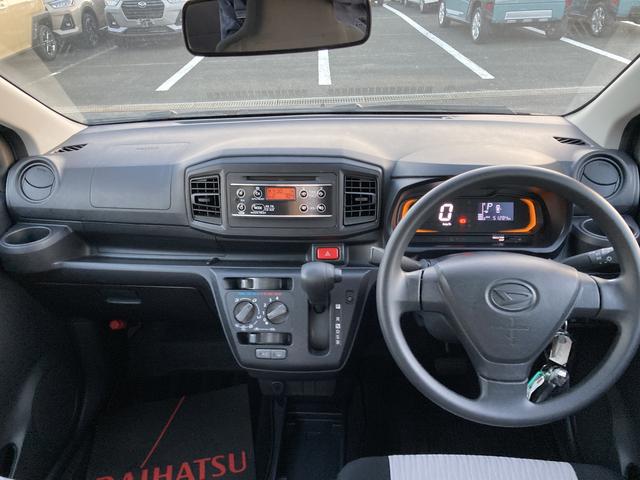 ミライースＬ　ＳＡIII１３インチフルホイールキャップ　マルチリフレクターハロゲンヘッドランプ　可倒式ドアミラー　自発光式デジタルメーターアンバーイルミネーションメーター　マニュアルエアコン（ダイヤル式）　キーレスエントリー（静岡県）の中古車