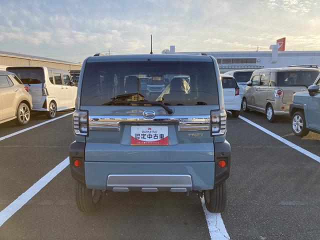 タフトＧターボ　クロムベンチャー１５インチアルミホイール（シルバー塗装）　オートレベリング機能付フルＬＥＤヘッドランプ　ＬＥＤフォグランプ　本革巻ステアリングホイール　本革巻インパネセンターシフト（静岡県）の中古車