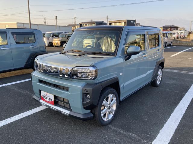 タフトＧターボ　クロムベンチャー１５インチアルミホイール（シルバー塗装）　オートレベリング機能付フルＬＥＤヘッドランプ　ＬＥＤフォグランプ　本革巻ステアリングホイール　本革巻インパネセンターシフト（静岡県）の中古車