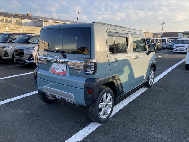 タフトＧターボ　クロムベンチャー１５インチアルミホイール（シルバー塗装）　オートレベリング機能付フルＬＥＤヘッドランプ　ＬＥＤフォグランプ　本革巻ステアリングホイール　本革巻インパネセンターシフト（静岡県）の中古車