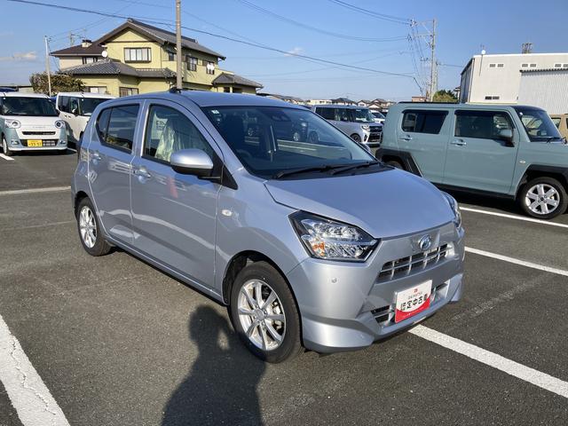 ミライースＧ　ＳＡIII１４インチアルミホイール　ＬＥＤヘッドランプ　オート格納式カラードドアミラー　自発光式デジタルメーターブルーイルミネーションメーター　オートエアコン（プッシュ式）　キーフリーシステム（静岡県）の中古車