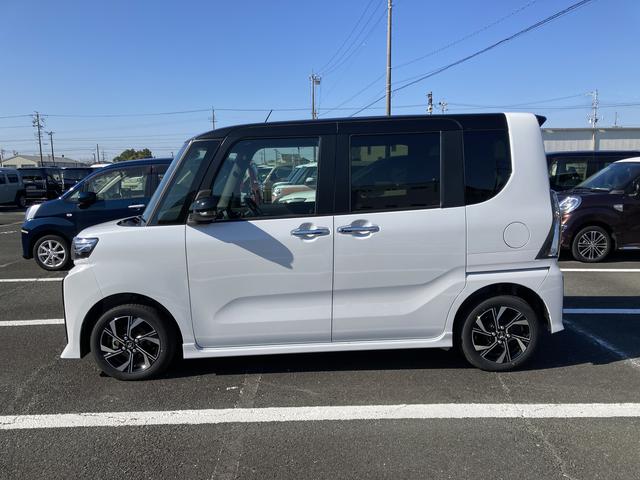 タントカスタムＸ　　ナビ付ナビ　１４インチアルミホイール　大型エアロバンパー　フルＬＥＤヘッドランプ　オート格納式カラードドアミラー　両側パワースライドドア　キーフリーシステム　プッシュボタンスタート（静岡県）の中古車