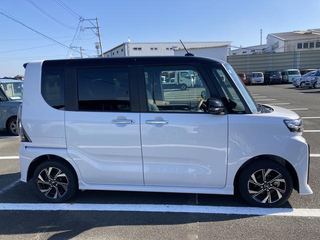タントカスタムＸ　　ナビ付ナビ　１４インチアルミホイール　大型エアロバンパー　フルＬＥＤヘッドランプ　オート格納式カラードドアミラー　両側パワースライドドア　キーフリーシステム　プッシュボタンスタート（静岡県）の中古車