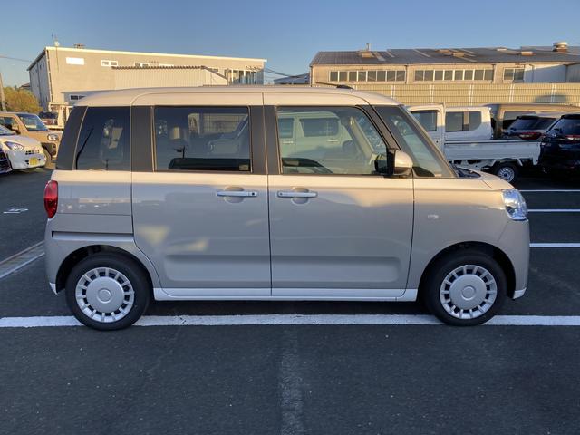 ムーヴキャンバスストライプスＸ　ナビ付ナビ　１４インチフルホイールキャップ　キーフリーシステム　プッシュボタンスタート　ＵＶカットガラス　両側パワースライドドア　ハロゲンヘッドライト　ラゲージアンダーボックス（静岡県）の中古車