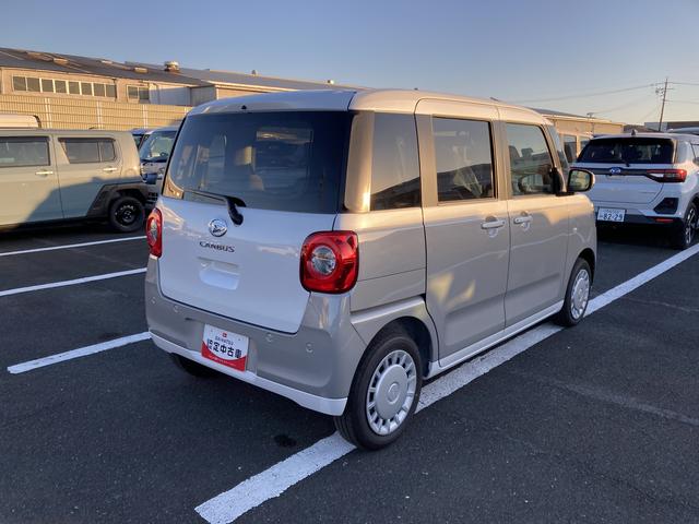 ムーヴキャンバスストライプスＸ　ナビ付ナビ　１４インチフルホイールキャップ　キーフリーシステム　プッシュボタンスタート　ＵＶカットガラス　両側パワースライドドア　ハロゲンヘッドライト　ラゲージアンダーボックス（静岡県）の中古車