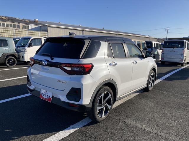 ロッキープレミアムＧ　ＨＥＶ１７インチアルミホイール　ＵＶＩＲカット遮音ガラス　フルＬＥＤヘッドランプ　キーフリーシステム　革巻きステアリングホイール　本革シフトノブ　アクティブマルチインフォメーションメーター（静岡県）の中古車