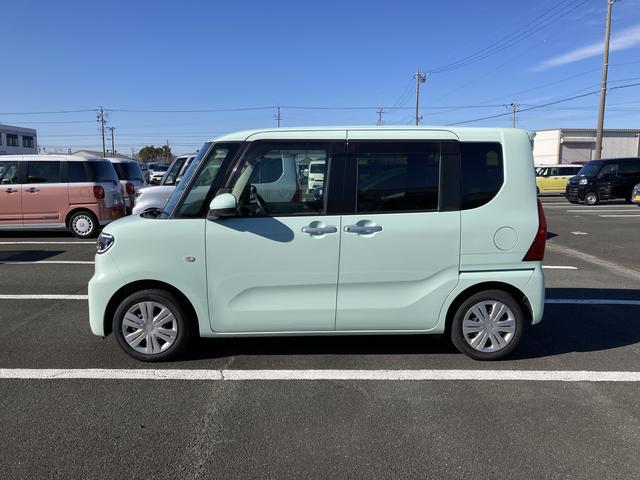 タントX14インチフルホイールキャップ フルLEDヘッドランプ オート格納式カラードドアミラー 左側パワースライドドア TFTカラーマルチインフォメーションディスプレイ フルファブリックシート(静岡県)の中古車