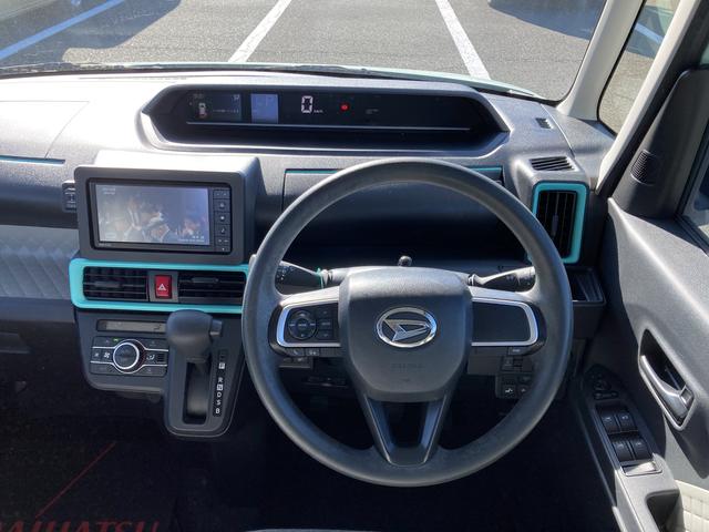 タントX14インチフルホイールキャップ フルLEDヘッドランプ オート格納式カラードドアミラー 左側パワースライドドア TFTカラーマルチインフォメーションディスプレイ フルファブリックシート(静岡県)の中古車