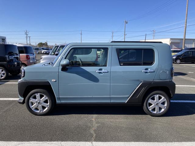 タフトＧ１５インチアルミホイール　オートレベリング機能付フルＬＥＤヘッドランプ　ＬＥＤフォグランプ　本革巻ステアリングホイール　本革巻インパネセンターシフト　ＴＦＴカラーマルチインフォメーションディスプレイ（静岡県）の中古車