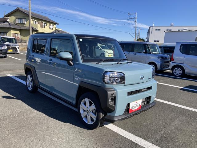 タフトＧ１５インチアルミホイール　オートレベリング機能付フルＬＥＤヘッドランプ　ＬＥＤフォグランプ　本革巻ステアリングホイール　本革巻インパネセンターシフト　ＴＦＴカラーマルチインフォメーションディスプレイ（静岡県）の中古車