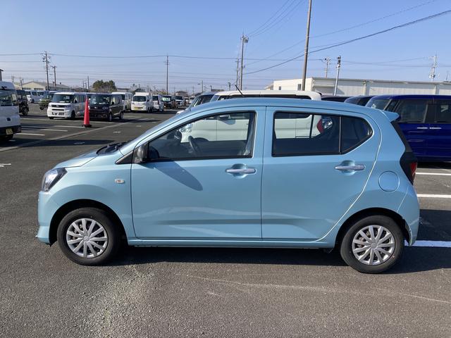 ミライースＬ　ＳＡIII１３インチフルホイールキャップ　マルチリフレクターハロゲンヘッドランプ　可倒式ドアミラー　自発光式デジタルメーターアンバーイルミネーションメーター　マニュアルエアコン（ダイヤル式）　キーレスエントリー（静岡県）の中古車