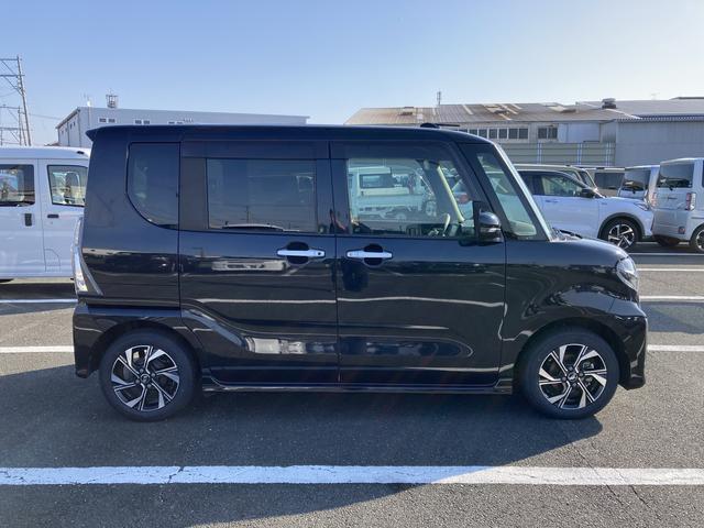 タントカスタムＸ１４インチアルミホイール　大型エアロバンパー　フルＬＥＤヘッドランプ　オート格納式カラードドアミラー　両側パワースライドドア　キーフリーシステム　プッシュボタンスタート（静岡県）の中古車