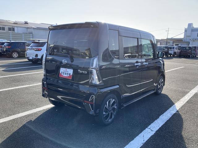 タントカスタムＸ１４インチアルミホイール　大型エアロバンパー　フルＬＥＤヘッドランプ　オート格納式カラードドアミラー　両側パワースライドドア　キーフリーシステム　プッシュボタンスタート（静岡県）の中古車