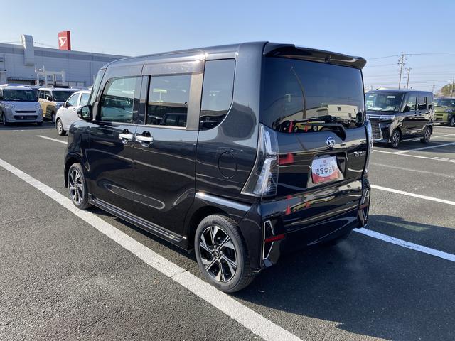 タントカスタムＸ１４インチアルミホイール　大型エアロバンパー　フルＬＥＤヘッドランプ　オート格納式カラードドアミラー　両側パワースライドドア　キーフリーシステム　プッシュボタンスタート（静岡県）の中古車