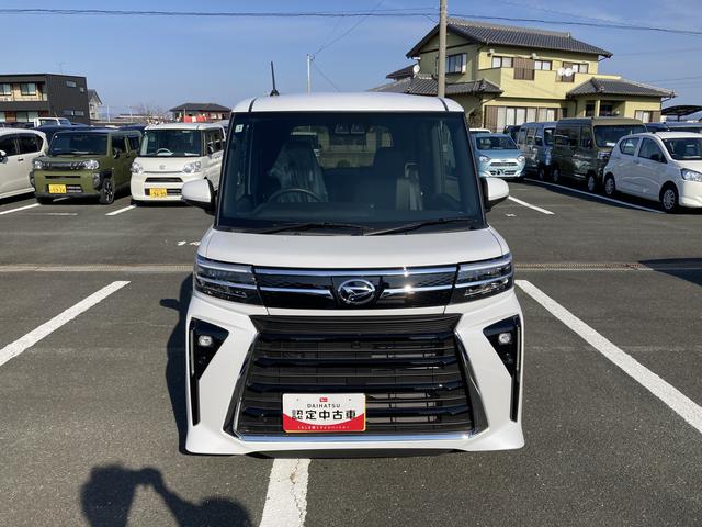 タントカスタムＸ１４インチアルミホイール　大型エアロバンパー　フルＬＥＤヘッドランプ　オート格納式カラードドアミラー　両側パワースライドドア　キーフリーシステム　プッシュボタンスタート（静岡県）の中古車