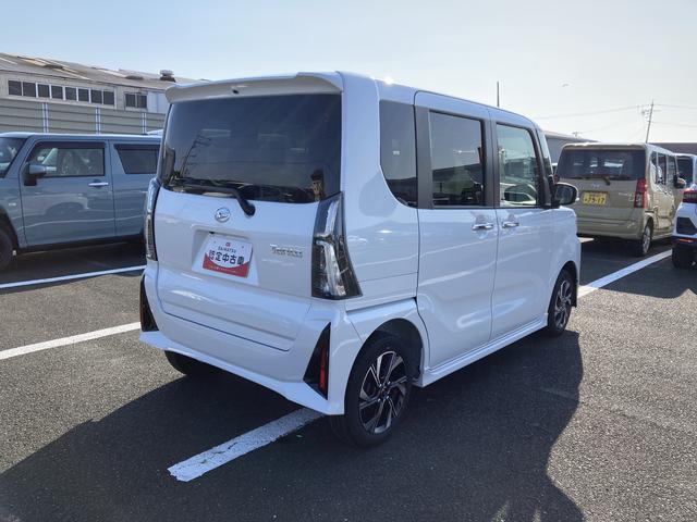 タントカスタムＸ１４インチアルミホイール　大型エアロバンパー　フルＬＥＤヘッドランプ　オート格納式カラードドアミラー　両側パワースライドドア　キーフリーシステム　プッシュボタンスタート（静岡県）の中古車