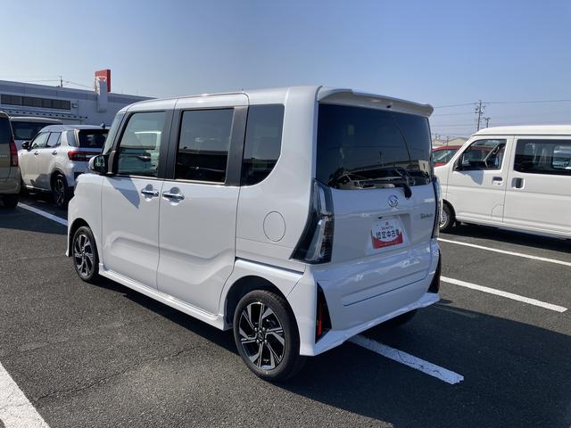 タントカスタムＸ１４インチアルミホイール　大型エアロバンパー　フルＬＥＤヘッドランプ　オート格納式カラードドアミラー　両側パワースライドドア　キーフリーシステム　プッシュボタンスタート（静岡県）の中古車