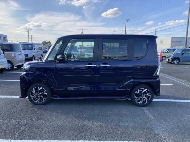タントカスタムＸ１４インチアルミホイール　大型エアロバンパー　フルＬＥＤヘッドランプ　オート格納式カラードドアミラー　両側パワースライドドア　キーフリーシステム　プッシュボタンスタート（静岡県）の中古車